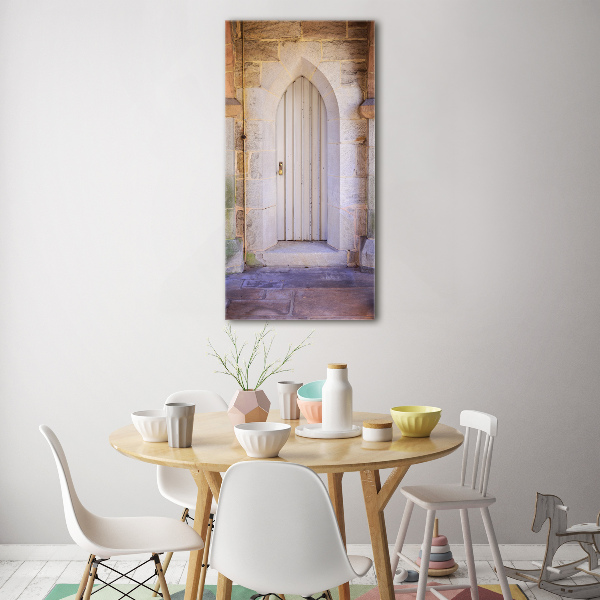 Quadro in vetro acrilico verticale La porta dei sogni