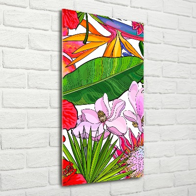 Quadro acrilico verticale Modello hawaiano