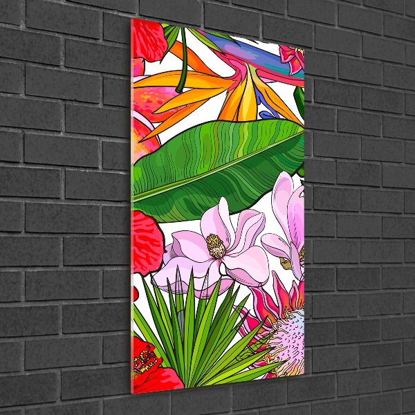 Quadro acrilico verticale Modello hawaiano