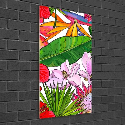 Quadro acrilico verticale Modello hawaiano