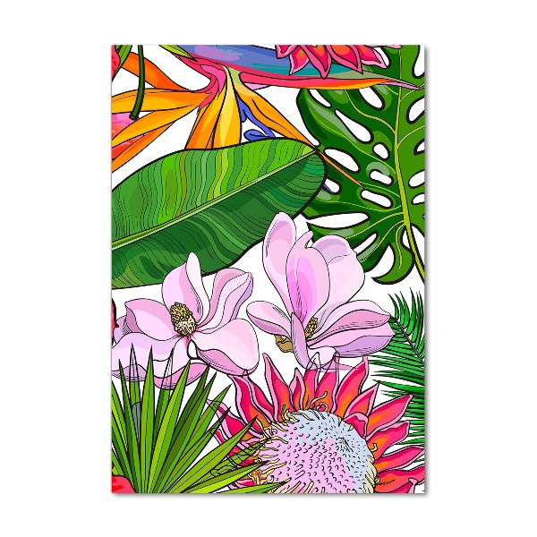 Quadro acrilico verticale Modello hawaiano