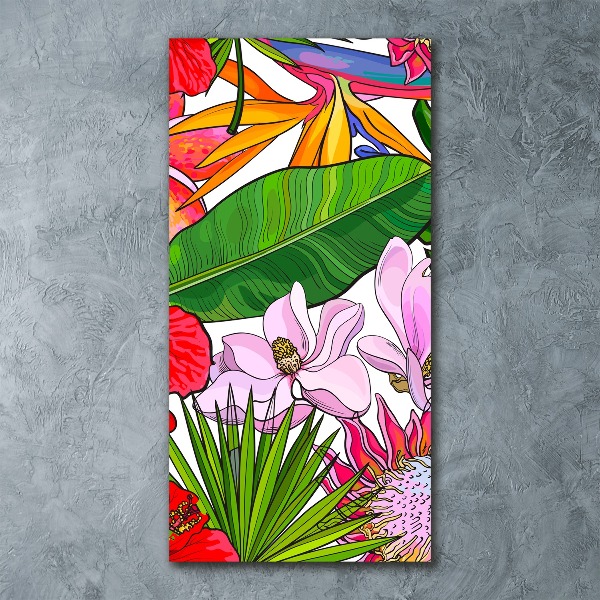 Quadro acrilico verticale Modello hawaiano
