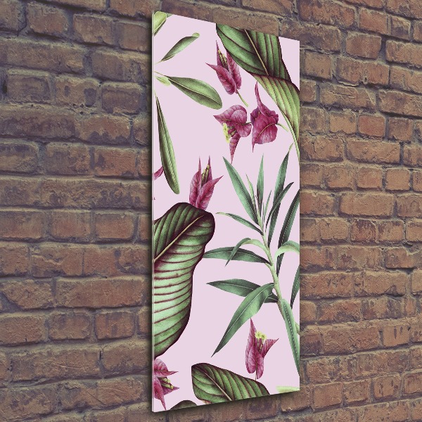 Quadro vetro acrilico verticale Modello hawaiano