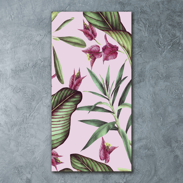 Quadro vetro acrilico verticale Modello hawaiano