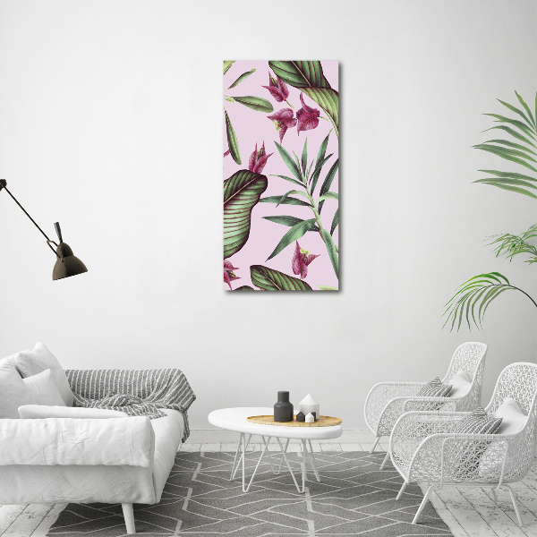 Quadro vetro acrilico verticale Modello hawaiano