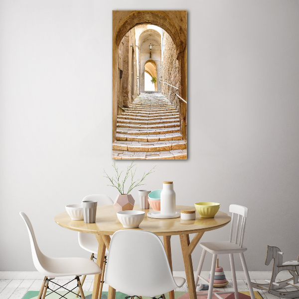 Quadro acrilico verticale Strade strette