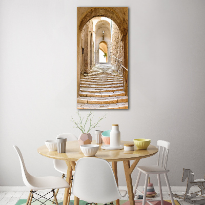 Quadro acrilico verticale Strade strette