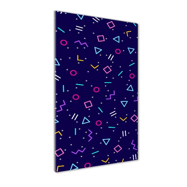 Quadro vetro acrilico verticale Sfondo geometrico