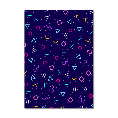 Quadro vetro acrilico verticale Sfondo geometrico