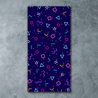 Quadro vetro acrilico verticale Sfondo geometrico