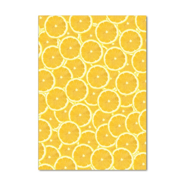 Quadro in vetro acrilico verticale Limoni