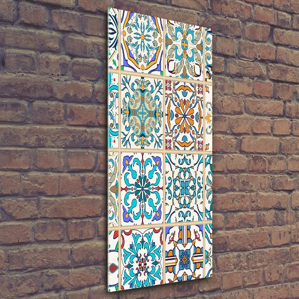 Quadro stampa su vetro acrilico verticale Piastrelle in ceramica