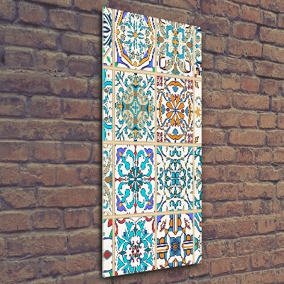 Quadro stampa su vetro acrilico verticale Piastrelle in ceramica