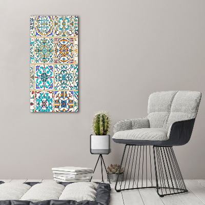 Quadro stampa su vetro acrilico verticale Piastrelle in ceramica