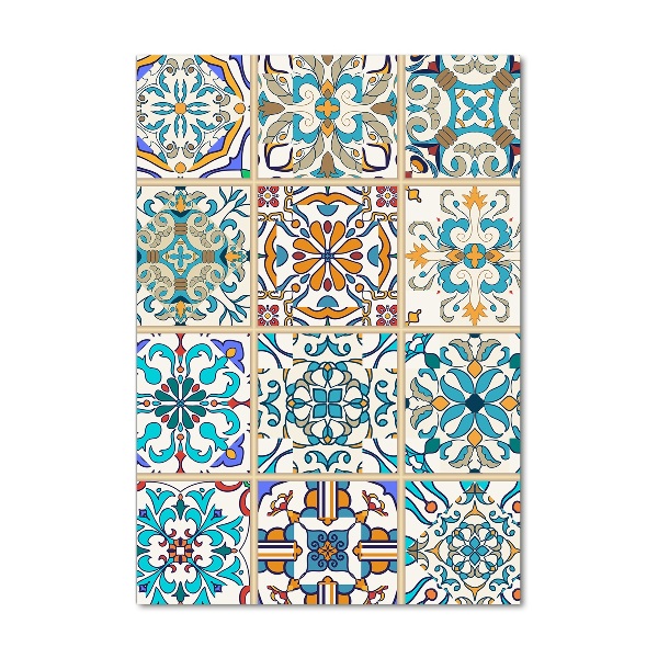 Quadro stampa su vetro acrilico verticale Piastrelle in ceramica