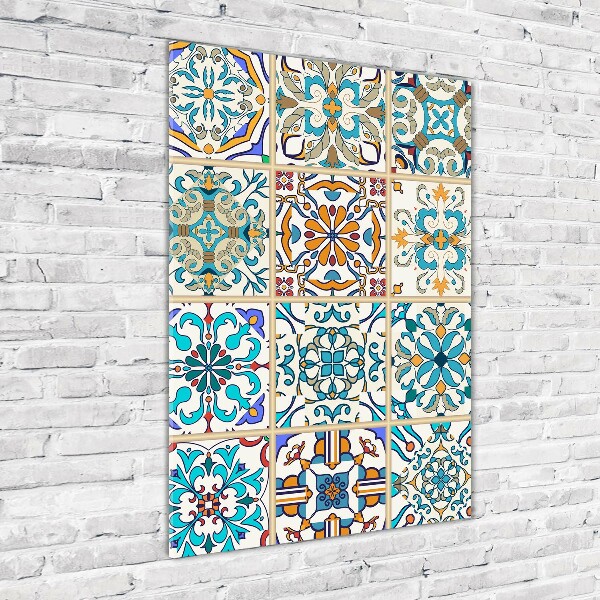 Quadro stampa su vetro acrilico verticale Piastrelle in ceramica