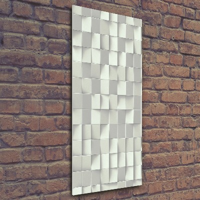 Quadro acrilico verticale Modello geometrico