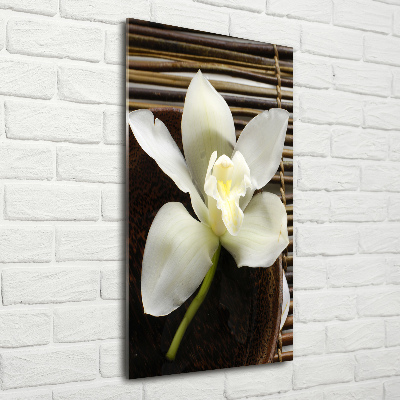 Quadro acrilico verticale Orchidea