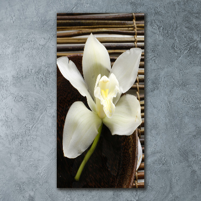 Quadro acrilico verticale Orchidea