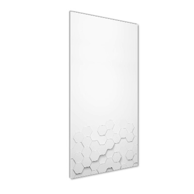 Quadro acrilico verticale Sfondo esagonale