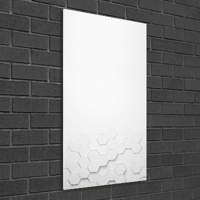 Quadro acrilico verticale Sfondo esagonale
