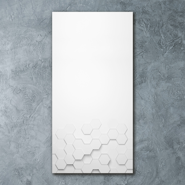 Quadro acrilico verticale Sfondo esagonale