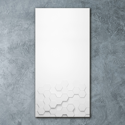 Quadro acrilico verticale Sfondo esagonale