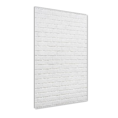 Quadro in vetro acrilico verticale Muro di mattoni