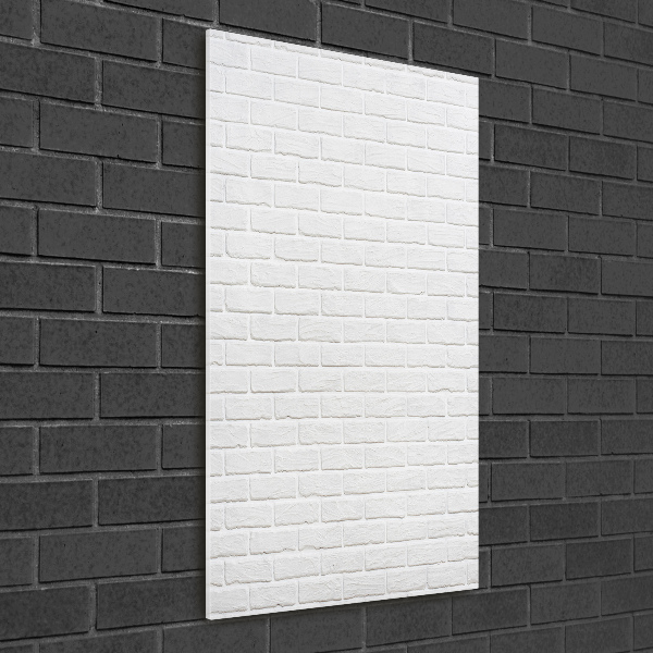 Quadro in vetro acrilico verticale Muro di mattoni