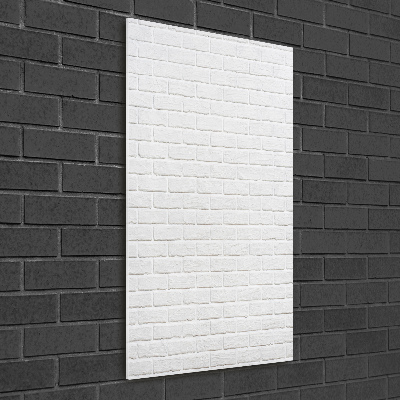 Quadro in vetro acrilico verticale Muro di mattoni