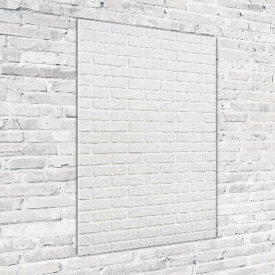 Quadro in vetro acrilico verticale Muro di mattoni