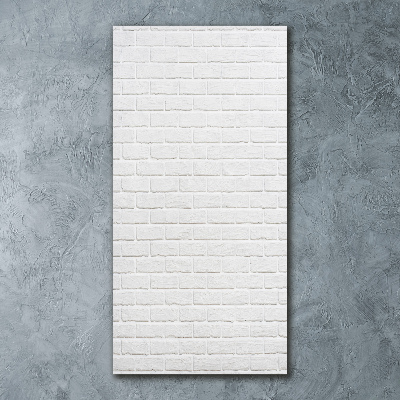 Quadro in vetro acrilico verticale Muro di mattoni