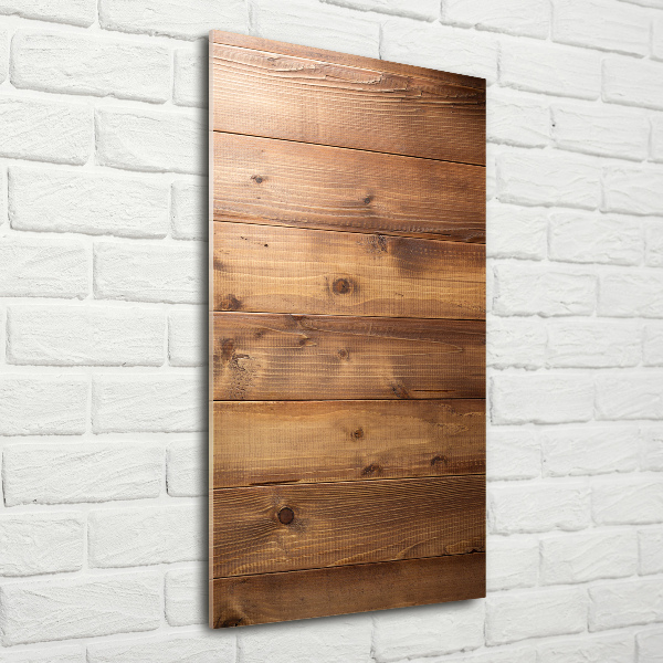 Quadro acrilico verticale Sfondo in legno