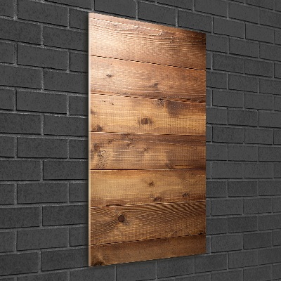 Quadro acrilico verticale Sfondo in legno