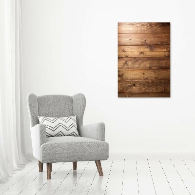 Quadro acrilico verticale Sfondo in legno