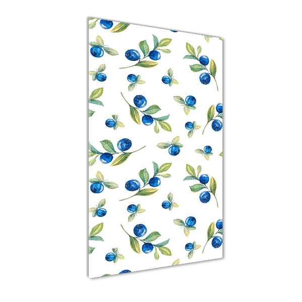 Quadro acrilico verticale Frutti di bosco