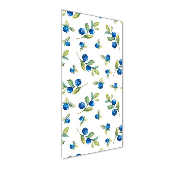 Quadro acrilico verticale Frutti di bosco