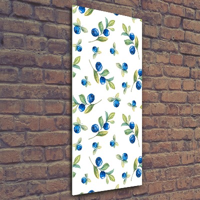 Quadro acrilico verticale Frutti di bosco