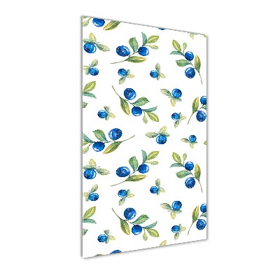 Quadro acrilico verticale Frutti di bosco