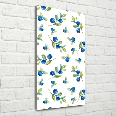 Quadro acrilico verticale Frutti di bosco