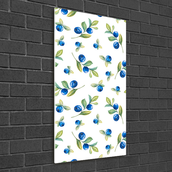 Quadro acrilico verticale Frutti di bosco