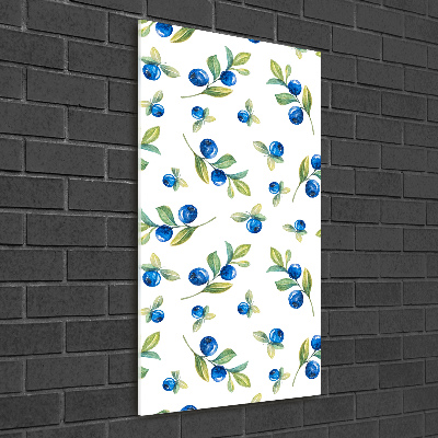 Quadro acrilico verticale Frutti di bosco