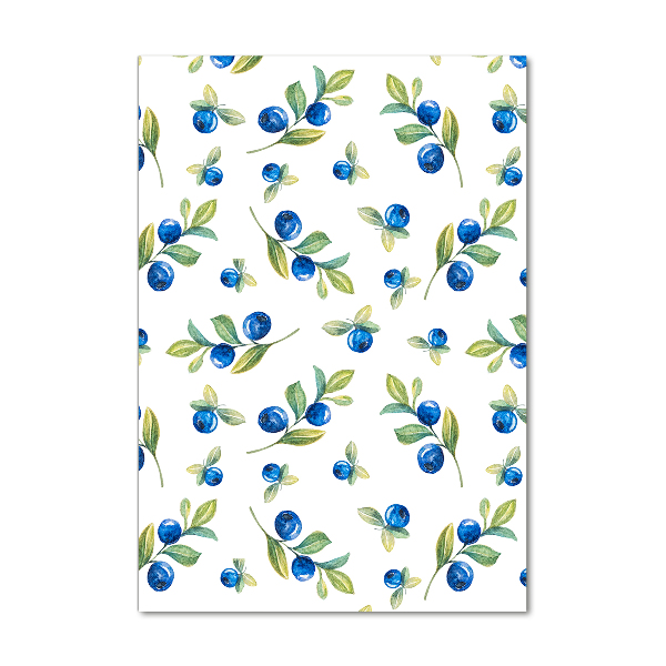 Quadro acrilico verticale Frutti di bosco