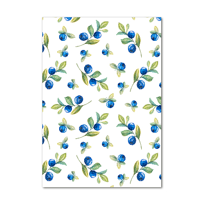 Quadro acrilico verticale Frutti di bosco