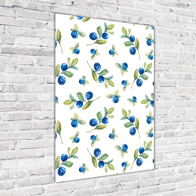 Quadro acrilico verticale Frutti di bosco