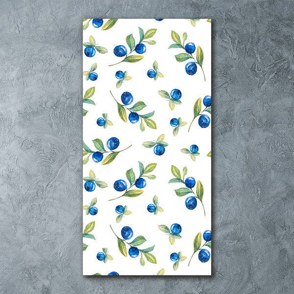 Quadro acrilico verticale Frutti di bosco