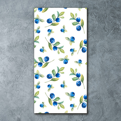 Quadro acrilico verticale Frutti di bosco