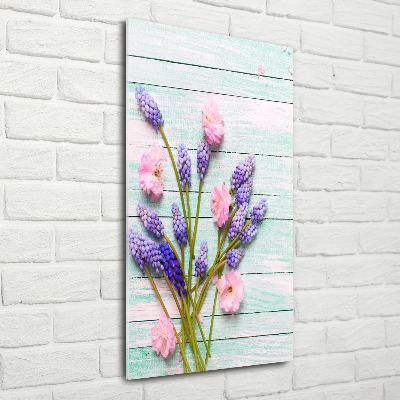 Quadro in vetro acrilico verticale Giacinto d'uva