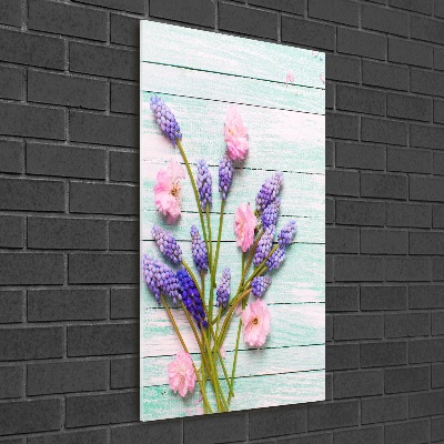 Quadro in vetro acrilico verticale Giacinto d'uva