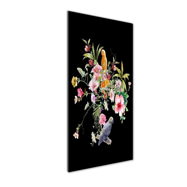 Quadro in vetro acrilico verticale Modello hawaiano